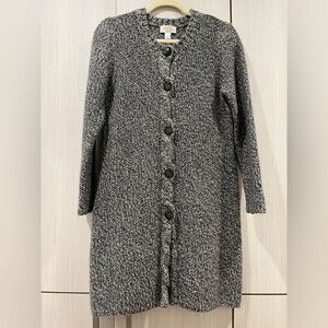 Talbots Long Line Cardigan | Wool Cashmere Rabbit Hair | Petite Medium (MP)
